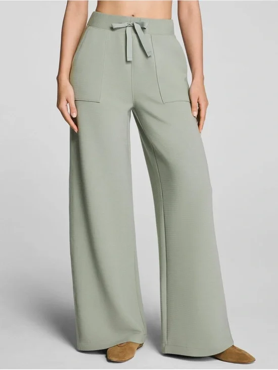 NWT SPANX AirEssentials® French Rib Wide Leg Pant - Picture 1 of 8